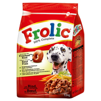 Frolic 100% Complete &amp; Balanced s hovězím masem