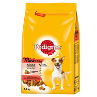 Pedigree Mini Adult s hovězím a zeleninou, 1,4 kg