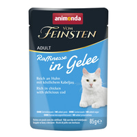animonda vom Feinsten Raffinesse želé kuře a treska