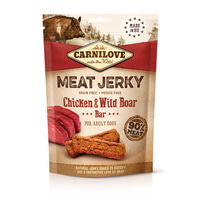 Carnilove Dog – Meat Jerky – kuře a kančí maso, tyčinka 100 g