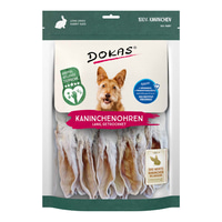 Dokas sušené králičí uši se srstí 180 g