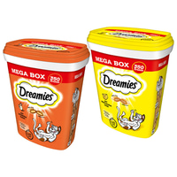 Dreamies Tub výhodné balení, 2 × 350 g