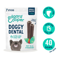 Edgard &amp; Cooper Doggy Dental jahoda/máta S