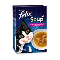 FELIX Soup různé druhy hovězí maso, kuřecí maso a tuňák