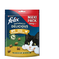 FELIX Naturally Delicious pamlsek pro kočky s kuřecím masem a šantou kočičí
