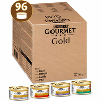 GOURMET Gold jemná paštika, variace chutí, 96 × 85 g