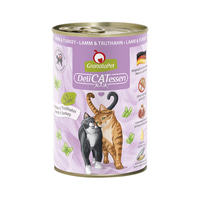 GranataPet pro kočky – Delicatessen konzerva jehněčí maso a krocan