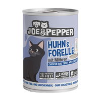 Joe &amp; Pepper Cat kuřecí maso a pstruh s mrkví