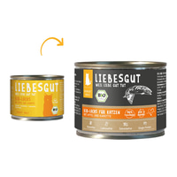 Liebesgut Biokost Adult pro kočky, losos s jablky a mrkví