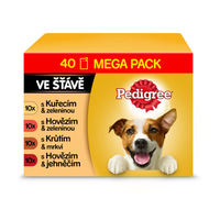 Pedigree Adult kapsičky masový výběr se zeleninou ve šťávě