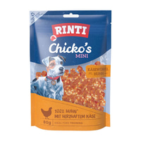 RINTI Chicko Mini sýrové kostičky s kuřetem, 80 g