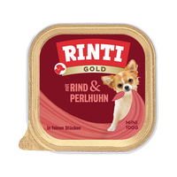 Rinti Gold Mini s jemnými kousky hovězího masa a perličkou