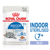 ROYAL CANIN INDOOR 7+ Sterilised v želé, kapsičky pro bytové kočky od 7 let