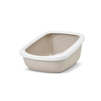 SAVIC kočičí toaleta Aseo Jumbo bílá / moka