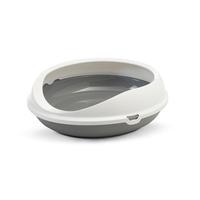 SAVIC kočičí toaleta Figaro bílá / šedá