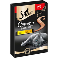 SHEBA® Creamy Snacks kuřecí maso se sýrem