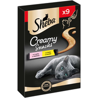 SHEBA® Creamy Snacks kuřecí maso a losos