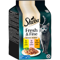Sheba fresh &amp; fine omáčka kuře. losos &amp; krůta