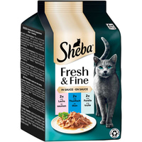 Sheba Fresh &amp; Fine omáčka losos, tuňák &amp; pstruh