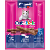 Vitakraft Cat Stick® treska obecná a treska tmavá MSC
