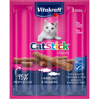 Vitakraft Cat Stick® treska obecná a treska tmavá MSC
