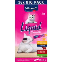 Vitakraft Liquid Snack, kombinované balení, 16 × 15 g