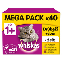 Whiskas Adult kapsičky drůbeží výběr v želé
