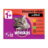 Whiskas kapsičky klasický výběr ve šťávě