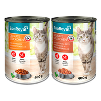 ZooRoyal lahodné kousky, variace chutí, kuře a kachna, 12× 400 g
