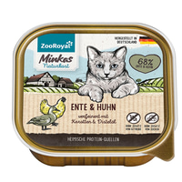 ZooRoyal Minkas Naturkost Adult kachna a kuře zjemněné mrkví a světlicovým olejem