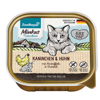 ZooRoyal Minkas Naturkost Adult s králičím a kuřecím masem, bramborem a světlicovým olejem 100 g