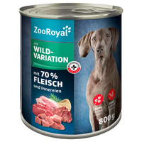 ZooRoyal konzervy a kapsičky pro psy se zvěřinou