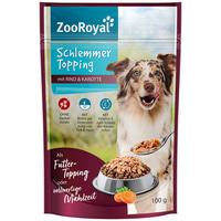 ZooRoyal Schlemmer Topping hovězí a mrkev, 4 × 100 g