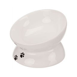 Trixie vyvýšená keramická miska pro kočky bílá 0,15 l
