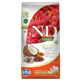 N&amp;D Dog Quinoa Skin &amp; Coat se sleděm