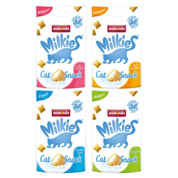 Animonda Milkies, kombinované balení, křupavé polštářky, 12 × 30 g