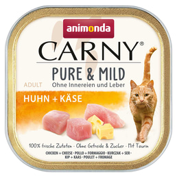 animonda Carny Pure &amp; Mild Adult kuře a sýr