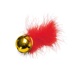 Beeztees vánoční zvonek s peřím