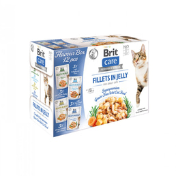 Brit Care Cat Flavour box filety v želé