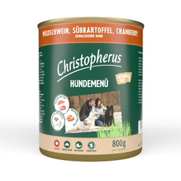 Christopherus krmivo pro psy divočák s batáty a brusinkami