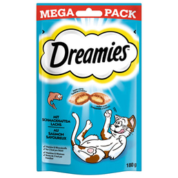 Dreamies Mega Pack s lososem, 180 g