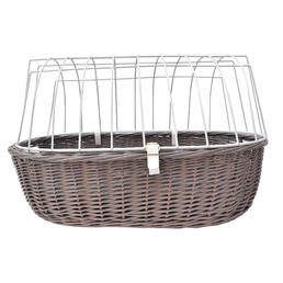 Aumüller košík na kolo šedý řízení 52x38x40 cm