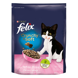 FELIX Crunchy &amp; Soft Junior s kuřecím masem a zeleninou