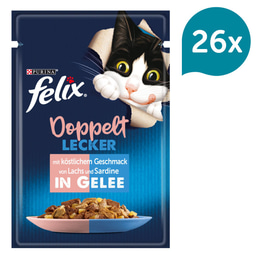 FELIX Chutná tak dobře, jak vypadá Doppelt Lecker v želé sardinky a losos