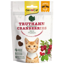 GimCat Crunchy pamlsek krocan s brusinkami 