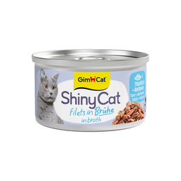 GimCat ShinyCat filé z tuňáka a ančovičky, 6 x 70 g