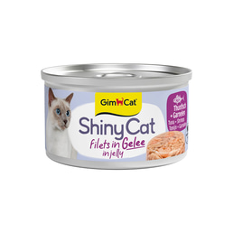GimCat ShinyCat tuňák s krevetami, 6 x 70 g