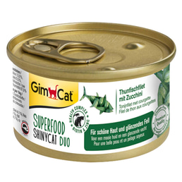 GimCat Superfood ShinyCat Duo tuňákový filet s cuketou