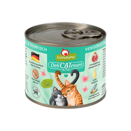 GranataPet pro kočky – Delicatessen zvěřina a tuňák v konzervě