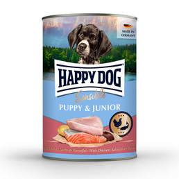Happy Dog Sensible Puppy kuře, losos a brambory, konzerva